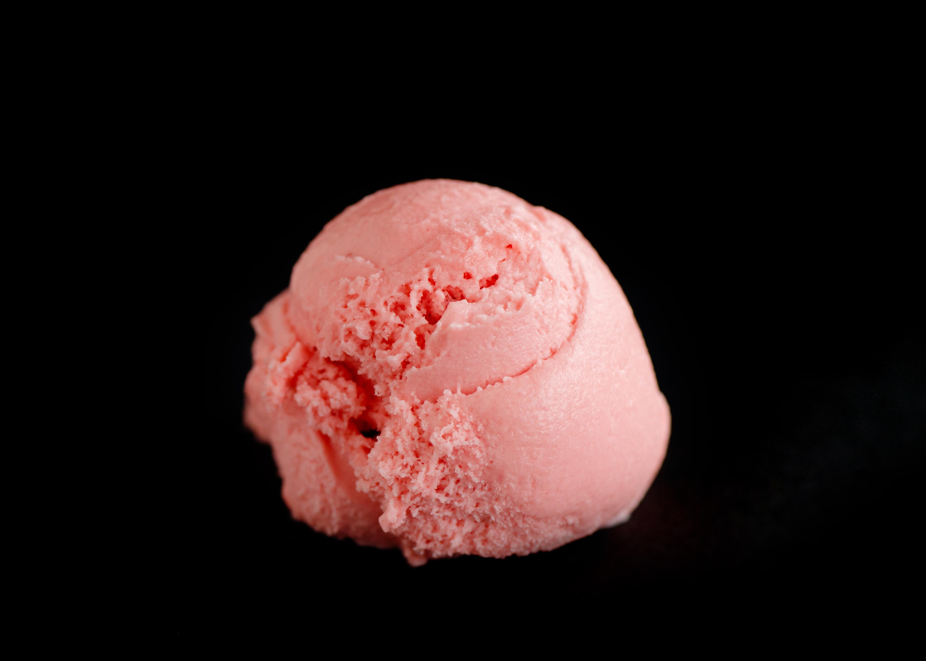 Red Raspberry Sherbet scoop