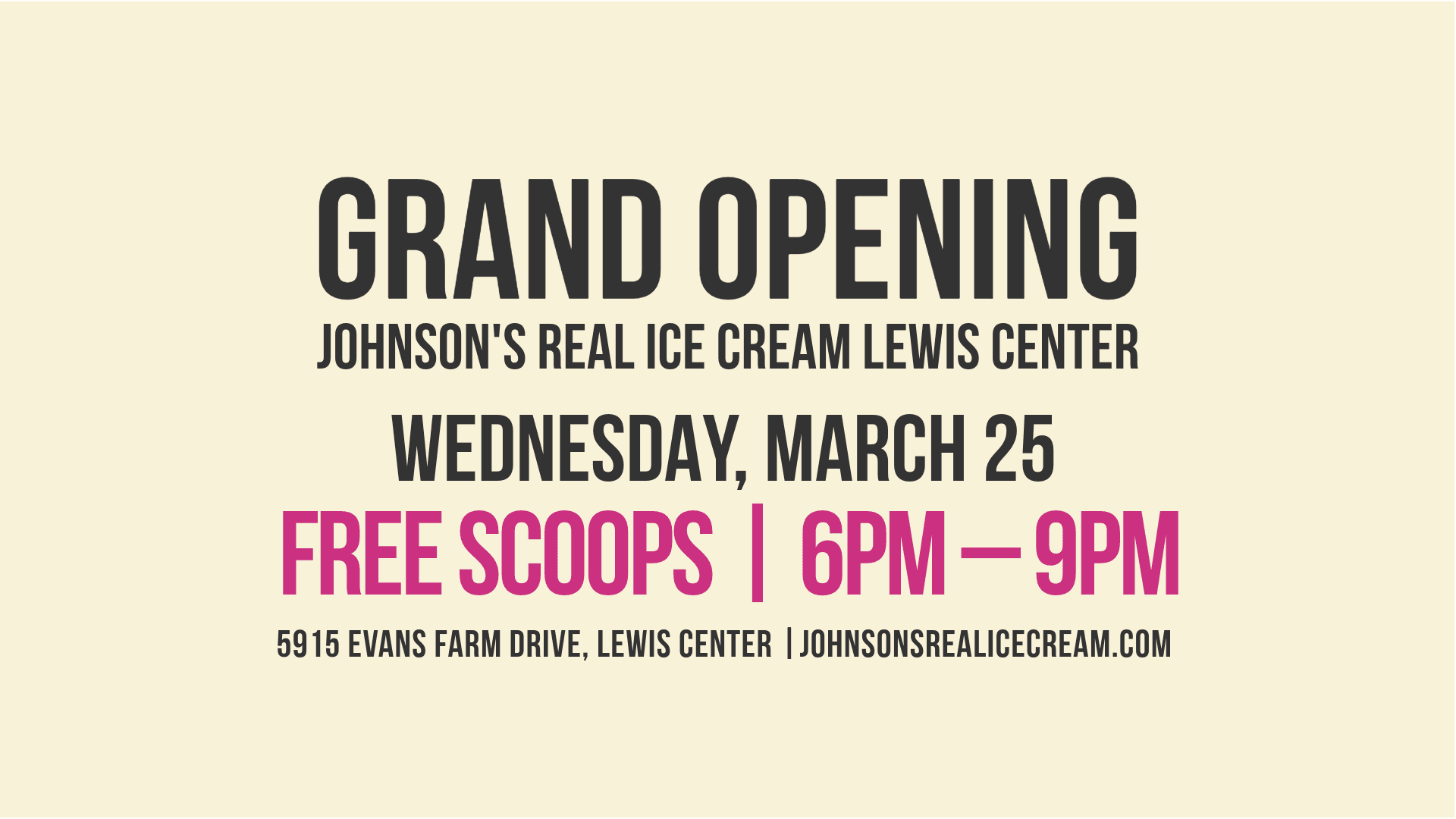 Image of Johnson's Real Ice Cream Lewis Center | Grand Opening March 25 location